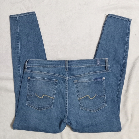7 For All Mankind Skinny Fit Ankle Gwenevere Jeans size 32 - Picture 4 of 9